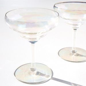 KINDRED BLACK
WAVED IRIDESCENT CHAMPAGNE COUPE replacement - one